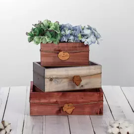 Набор деревянных ящиков 3 в 1