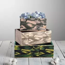 Набор деревянных ящиков 3 в 1