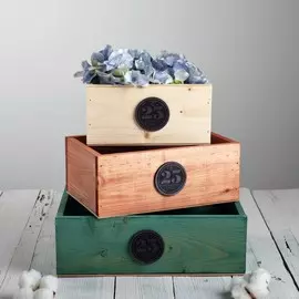 Набор деревянных ящиков 3 в 1