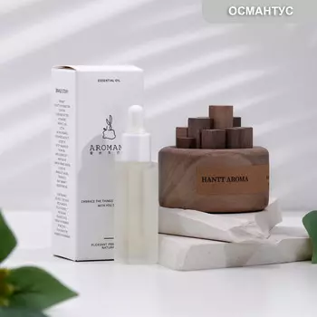 Набор деревянный диффузор hantt aroma, османтус, с эфирным маслом 10 мл, в коробке