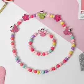 Набор детский 2 предмета: бусы, браслет