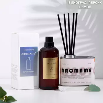 Набор диффузор ароматический aromame, шангри-ла, 500 мл, прямоугольная банка