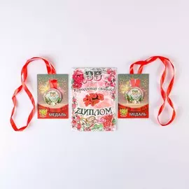 Набор диплом с медалями