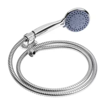 Душевая лейка 5 режимов со шлангом, гайки металл, держатель, крепеж в комплекте.