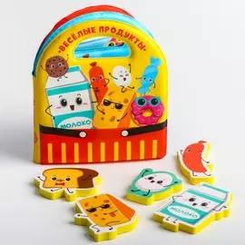 Набор для игры в ванной, книжка - игрушка + игрушки eva