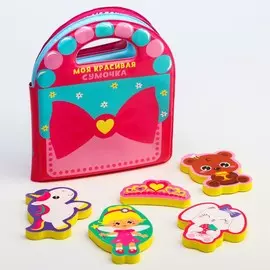 Набор для игры в ванной, книжка- игрушка + игрушки eva