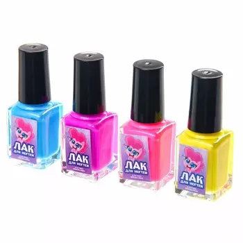 Набор для маникюра с лаком и наклейками