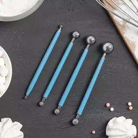 Набор для моделирования кондитерских украшений, 4 шт