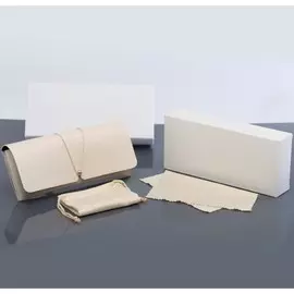 Футляр для очков, чехол, салфетка, бежевый