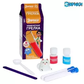 Набор для опытов 2в1: химическая грелка и прикосновение мороза, фиолетовая