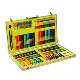 Набор для рисования, в чемоданчике, жёлтый