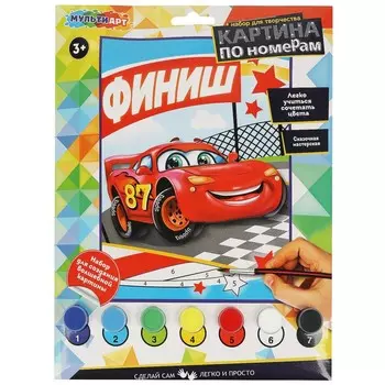 Набор для росписи холстов по контуру, по номерам МУЛЬТИ АРТ CANV17X23-TACH