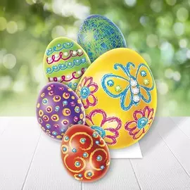 Набор для росписи пасхальных яиц восковыми мелками