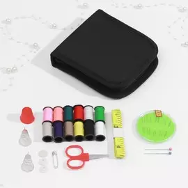 Швейный набор, 33 предмета, в пенале, 1211 см
