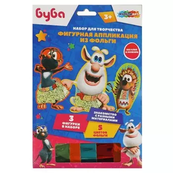 Набор для творчества (аппликация/мозаика) БУБА, МУЛЬТИ АРТ FIGUREFOILART-BU1
