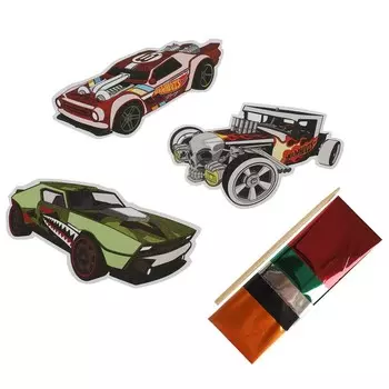 Набор для творчества (аппликация/мозаика) Хот Вилс, МУЛЬТИ АРТ FIGUREFOILART-HW3