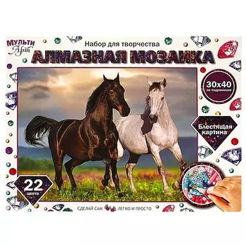 Набор для творчества (аппликация/мозаика) МУЛЬТИ АРТ AM30x40-MULTI23