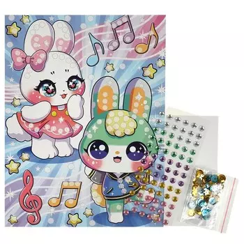 Набор для творчества (аппликация/мозаика) МУЛЬТИ АРТ GEMSEQ-100397