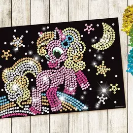 Набор для творчества. аппликация пайетками с клеевым слоем