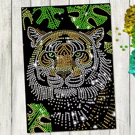 Набор для творчества. аппликация пайетками с клеевым слоем