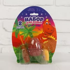 Набор для творчества из массы для лепки, основа яйцо, глазки, серия