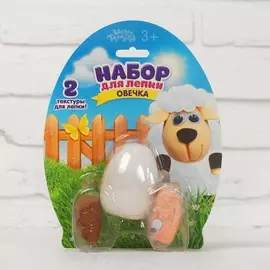 Набор для творчества из массы для лепки, основа яйцо, глазки