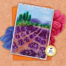 Набор для творчества. картина из шерсти