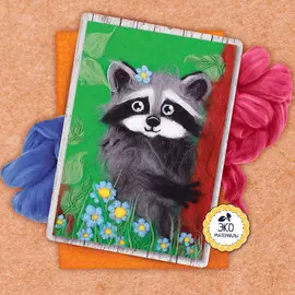 Набор для творчества. картина из шерсти с бисером