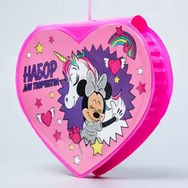 Набор для творчества минни маус и единорог в форме сердца, 41 предмет