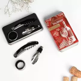 Набор штопор, пробка, каплеуловитель