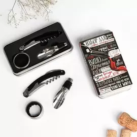 Набор штопор, пробка, каплеуловитель