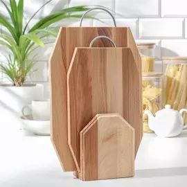 Нaбор досок разделочных нa подстaвке премиум