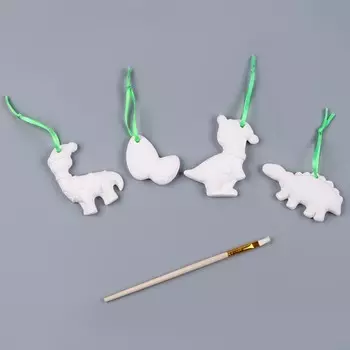 Ёлочные игрушки под раскраску 4 шт