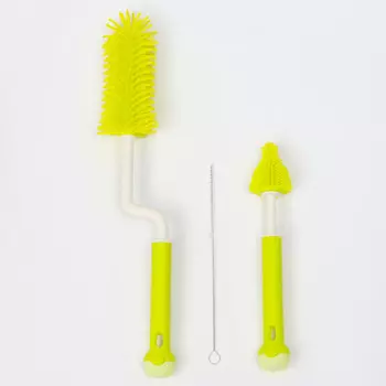 Ёршик для сосок и пустышек крошка я, 3 шт., зеленый