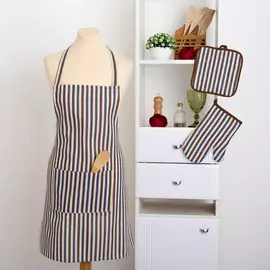 Набор фартук прихватка варежка рогожка