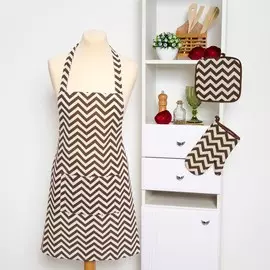 Набор фартук прихватка варежка рогожка