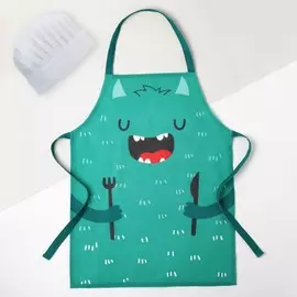 Набор фартук шапка рогожка