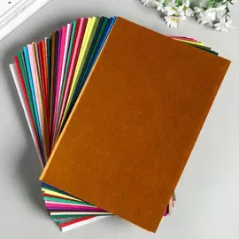 Набор фетра (жесткий) 1 мм 20х30 см уп.40 листов цв.ассорти