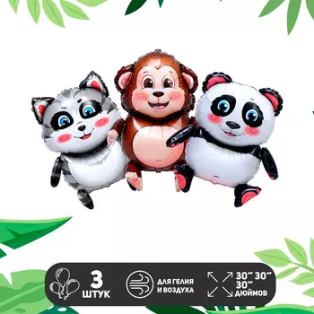 Воздушные шары фольгированные, набор