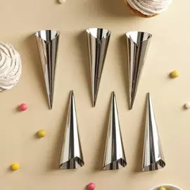 Набор форм для круассанов и трубочек доляна, 6 шт, 113 см, цвет серебристый