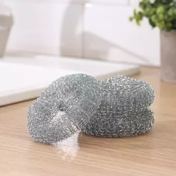 Губки для посуды доляна, 3 шт, металлическая, 992 см