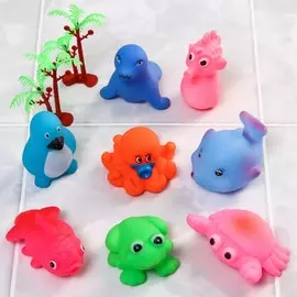 Резиновые игрушки для ванны крошка я