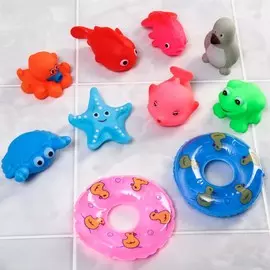 Резиновые игрушки для ванны крошка я