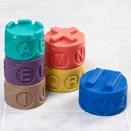 Развивающие мягкие кубики - пирамидка, методика монтессори, 6 шт., крошка я