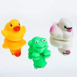 Набор резиновых игрушек для игры в ванной