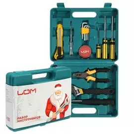 Набор инструментов в кейсе lom, подарочная упаковка, 15 предметов