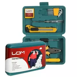 Набор инструментов в кейсе lom, подарочная упаковка, 11 предметов