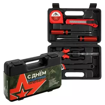 Набор инструментов в кейсе лом