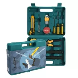 Набор инструментов в кейсе lom, подарочная упаковка, 15 предметов