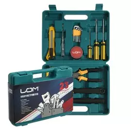 Набор инструментов в кейсе lom, подарочная упаковка, 15 предметов